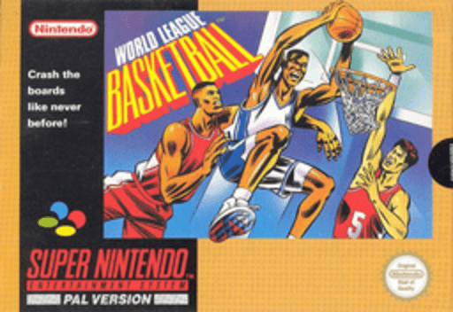 World League Basketball box art for Super Nintendo